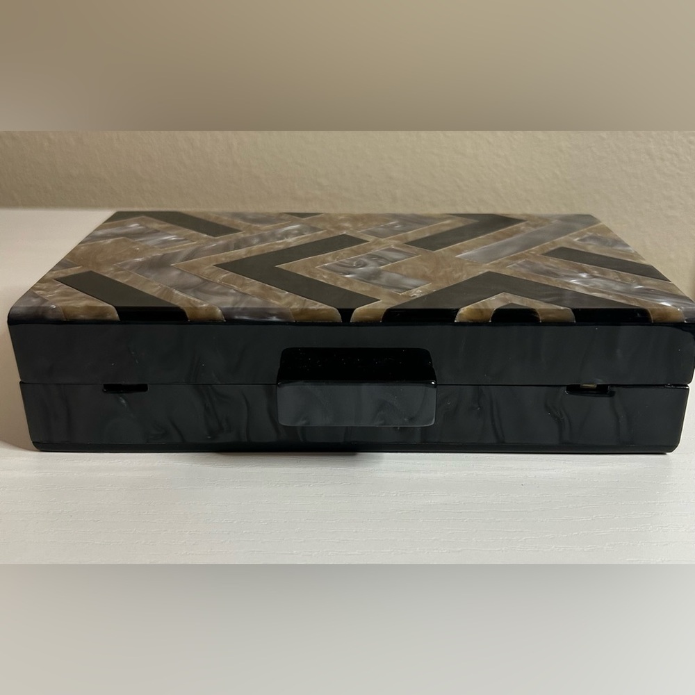 Elegant Black and Tan Storage Box